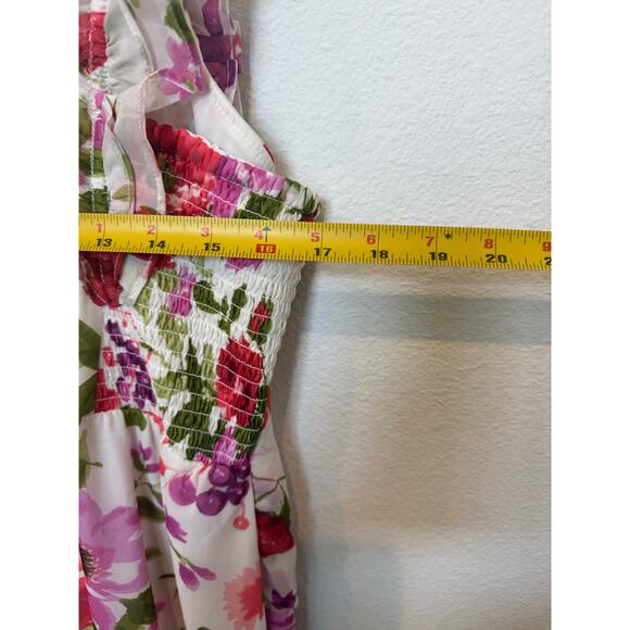 Abercrombie & Fitch Ruffle High Low Floral
Maxi Dress XL Pink - Picture 6 of 7